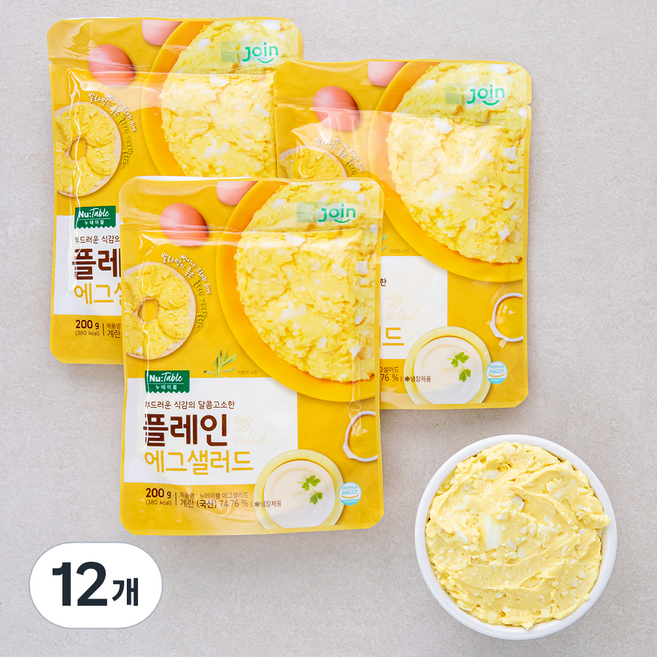 조인 누테이블 에그샐러드, 200g, 12개