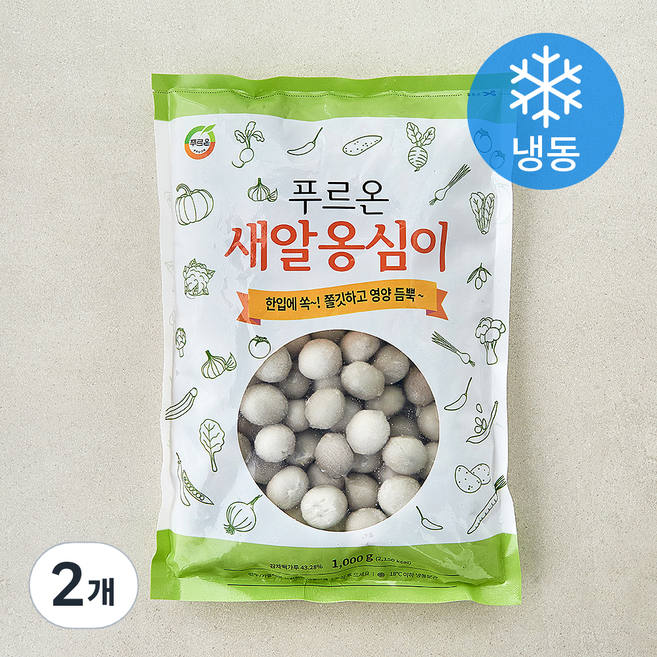 푸르온 새알옹심이만두 (냉동), 1kg, 2개
