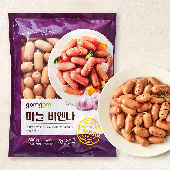 곰곰 마늘 비엔나, 500g, 1개