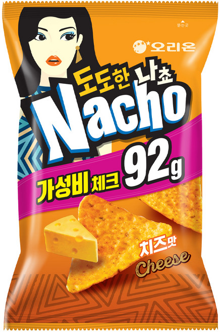 오리온 도도한 나쵸 치즈맛, 92g, 1개