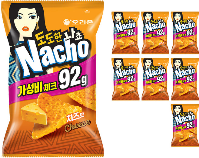 오리온 도도한 나쵸 치즈맛, 92g, 8개