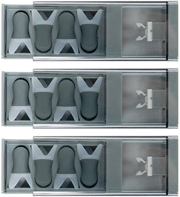 새킨드 비행기 기압용 귀마개 그레이, 12개, 2쌍