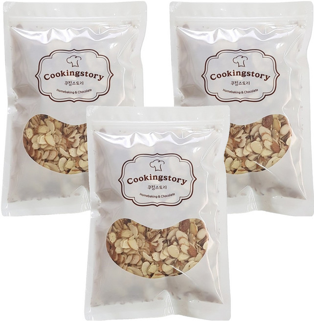 Cookingstory 杏仁片, 500g, 3包
