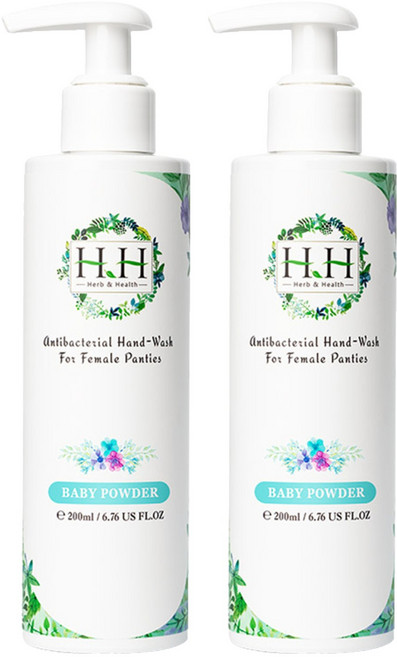HH 草本新淨界 女性私密衣物抗菌手洗精 寶貝粉香, 200ml, 2瓶