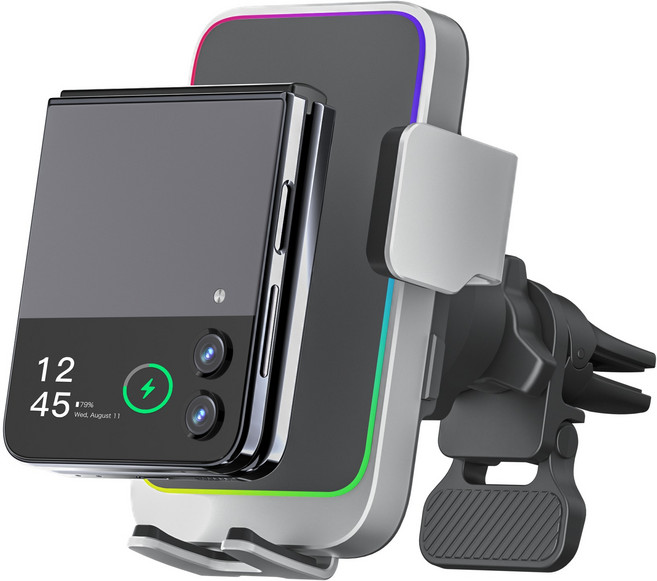 카플 차량용 무선 충전 거치대 더마운트 오리지널 CARPLE-TM1-SV, 라이트실버