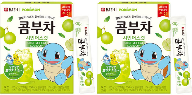 담터 포켓몬 콤부차 샤인머스캣, 5g, 30개입, 2개
