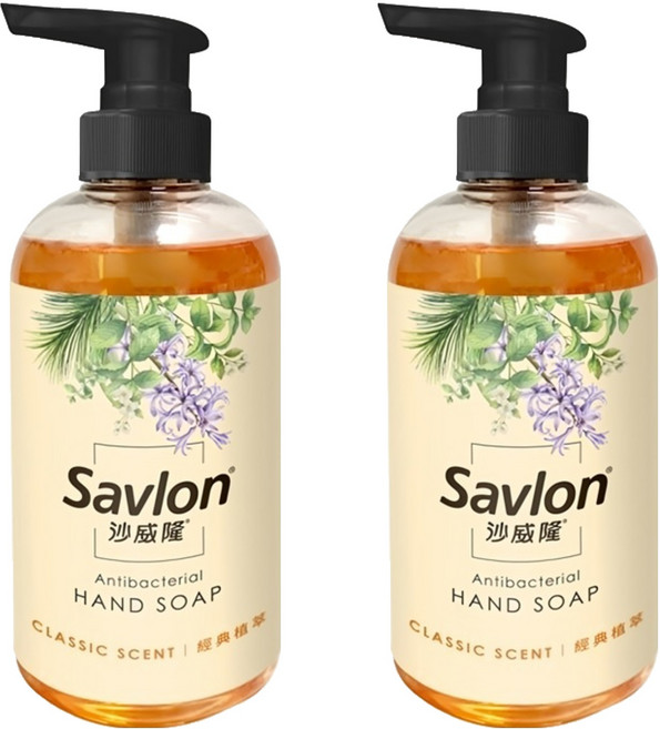 Savlon 沙威隆 抗菌洗手露 經典植萃, 500ml, 2瓶