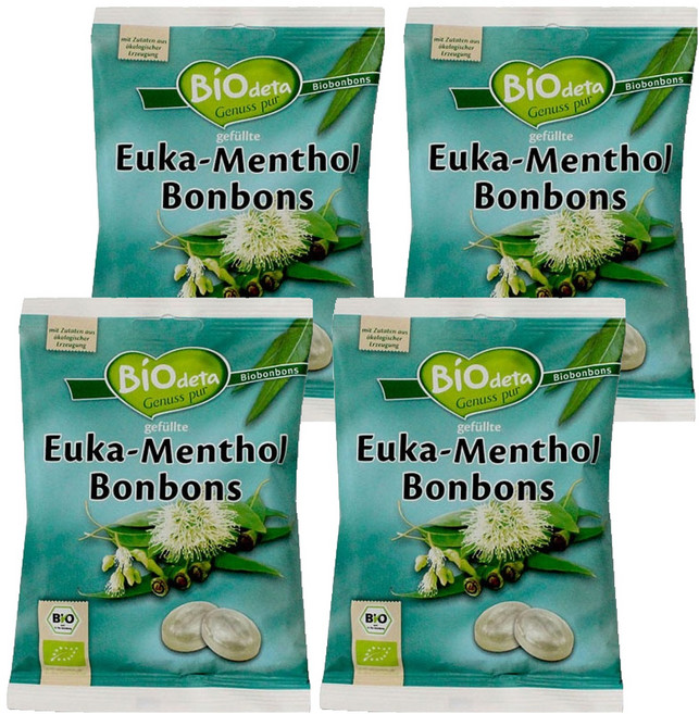 [비오데타] 비오데타 유기농 유칼립투스 멘톨향 캔디, 75g, 4개