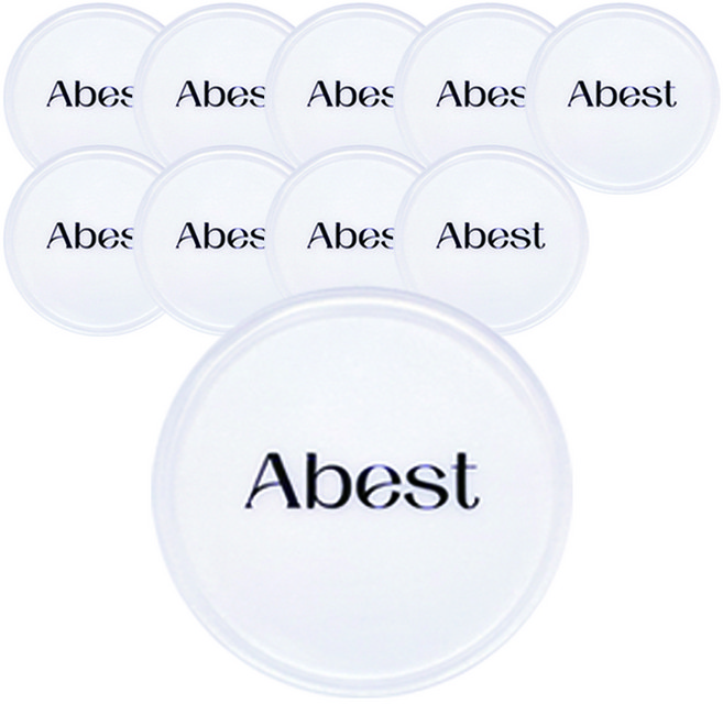 아베스트 원형 8cm 논슬립 패드, 10개, 투명