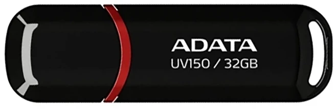 ADATA 威剛 隨身碟 UV150 黑色, 32GB, 1個
