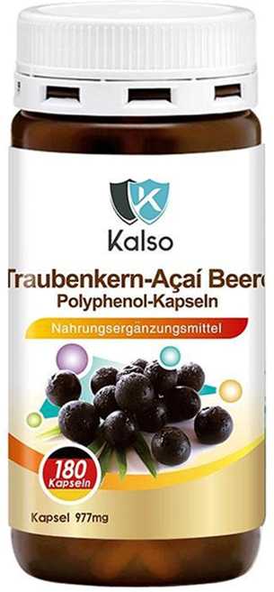 Kalso 科德司 葡萄籽巴西莓多酚膠囊, 210g, 180顆, 1罐