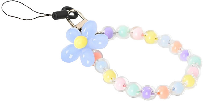 다온셀렉트 휴대폰 고리 손목 스트랩, 블루, 1개