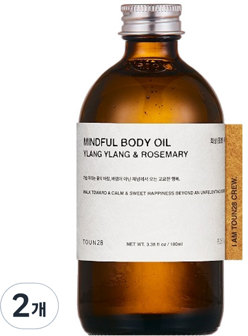 TOUN28 回憶身體油, 100ml, 2個