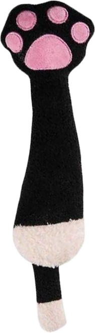 Canary 貓太郎療癒貓掌抱枕 C-A486 魔力黑 柔軟舒適短毛絨, 1個