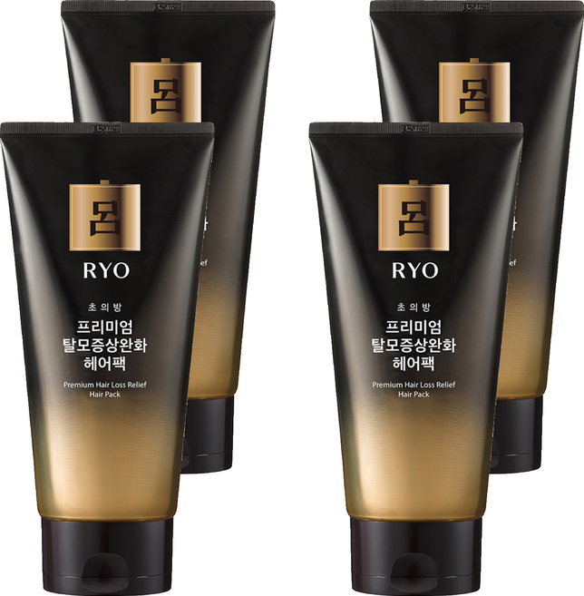 려 초의방 프리미엄 탈모증상완화 헤어팩, 4개, 300ml