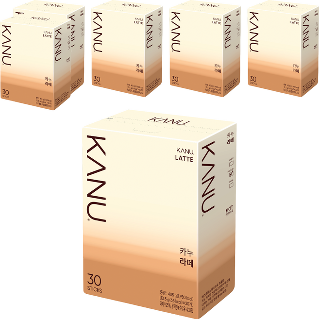 카누 라떼 스틱커피, 13.5g, 30개입, 6개
