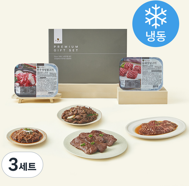 강강술래 술래 양념 구이 실속 선물 세트 2호 1.55kg (냉동), 3세트