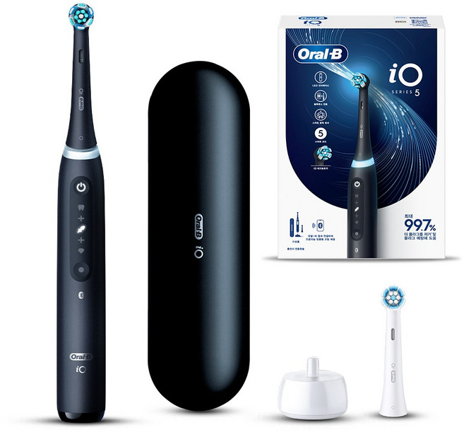 오랄비 iO5 전동칫솔, 3776, 매트블랙, 1개