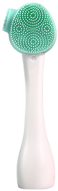 바코젤 다방면 실리콘 페이스 스크럽 브러쉬, 화이트 + 민트, 1개