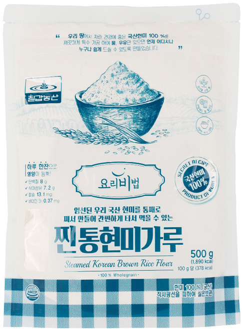 칠갑농산 찐 통현미가루, 1개, 500g