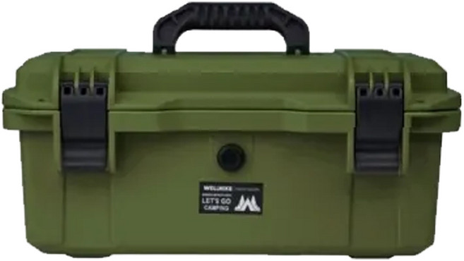 WellHike 玩客 戰術工具箱 防水防爆, 軍綠色, 2層, 1個