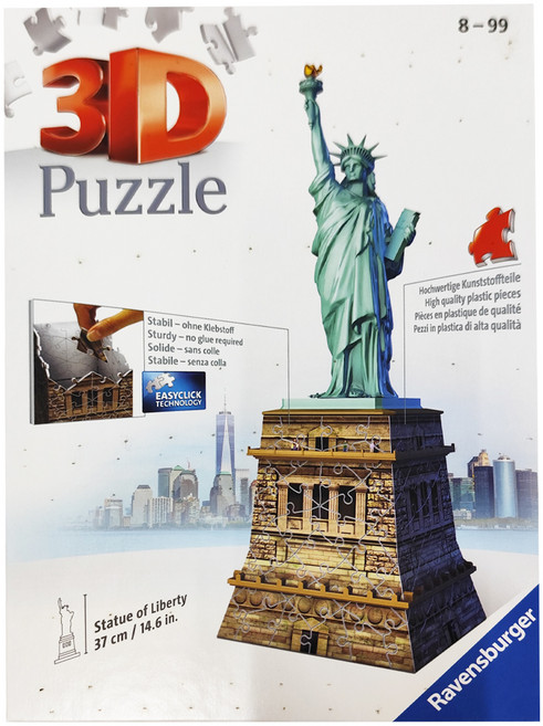 Ravensburger 維寶 自由女神像 3D拼圖, 108片, 1個