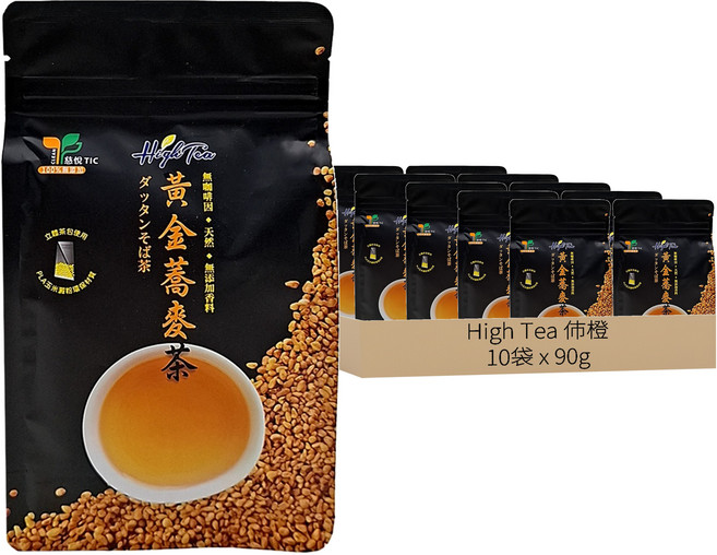 High Tea 伂橙 黃金蕎麥茶, 6g, 15包, 10袋