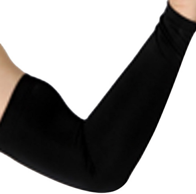 풀커버 슬림핏 팔뚝 엘보 보호대 암슬리브 블랙, 1개
