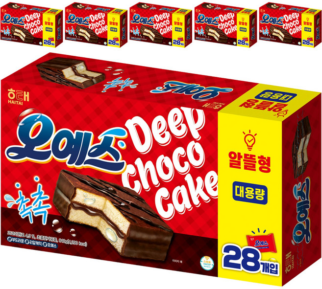 해태제과 오예스 28p, 840g, 6개