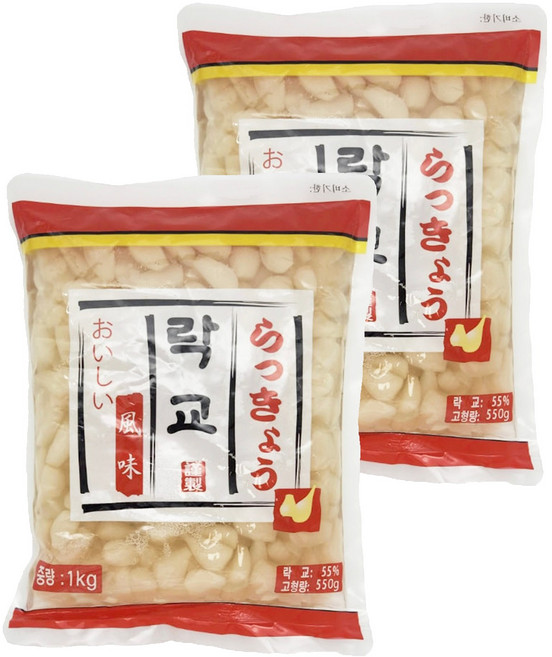 토호식품 락교 파우치, 1kg, 2개