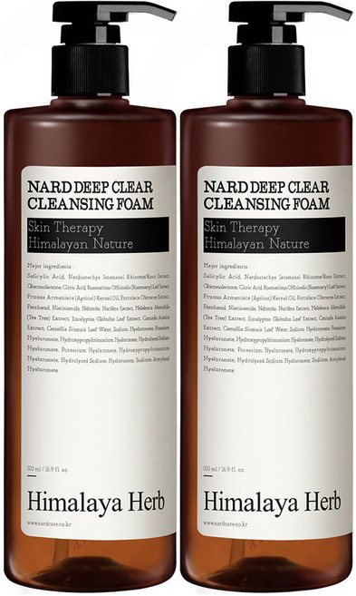 나드 딥클리어 클렌징폼, 500ml, 2개