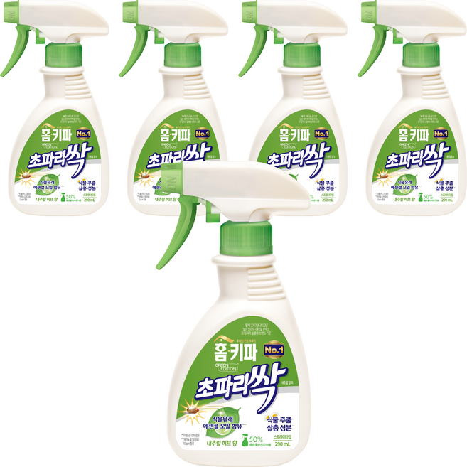 홈키파 초파리싹 내츄럴 알파, 290ml, 5개