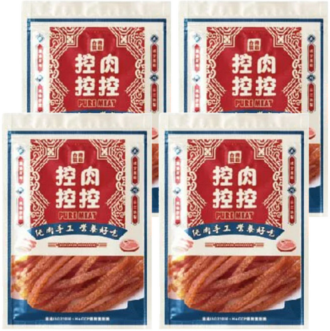 控肉控控 寵物肉乾 新鮮肉品, 蜜汁雞腿肉條, 80g, 4包