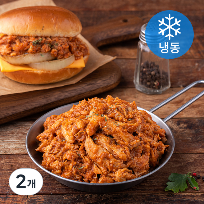 복선당 바비큐 맛 풀드포크 (냉동), 320g, 2개