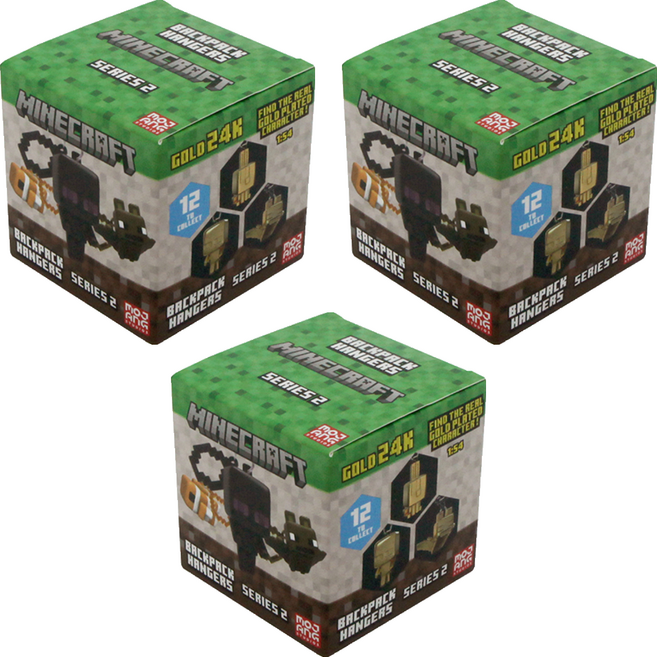 모장 마인크래프트 백행거 시리즈 New 2 피규어 랜덤발송, 3개