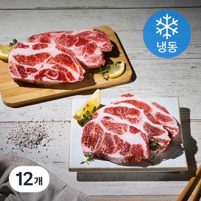 6다이닝 이베리코 목살 돼지고기 (냉동), 300g, 12개