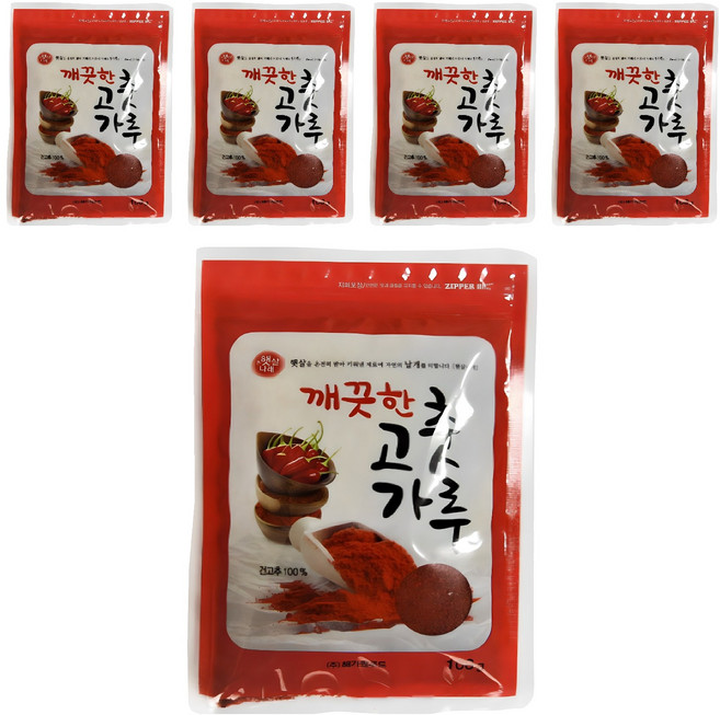 햇살나래 깨끗한 고춧가루, 100g, 5개