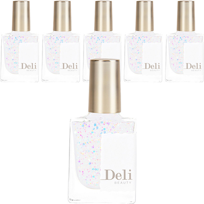 델리뷰티 딥시럽 루어 인 무드 네일 글리터, MG04 보석 캔디, 10ml, 6개