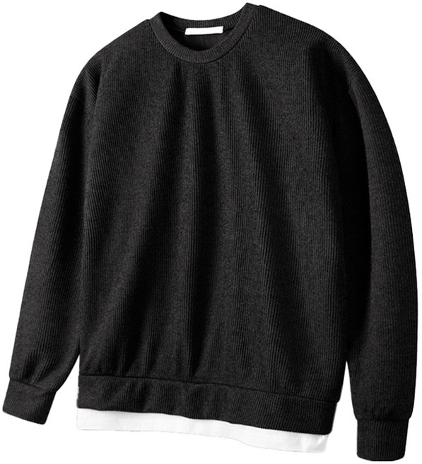 해리슨 남성용 NAT1010 레이어드 니트 맨투맨 HA-1018