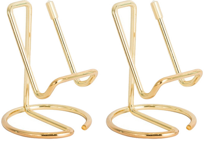 마다꾸미 세로형 명함 꽂이 사무용품 거치대 골드, 2개, 1단