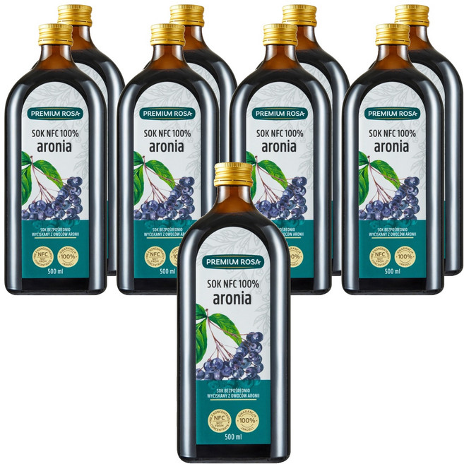 프리미엄로사 데일리원 아로니아 원액, 500ml, 9개