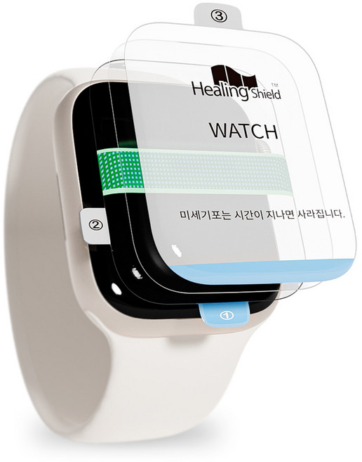 힐링쉴드 하이레벨 액정보호필름 42mm 2p 세트, 1세트