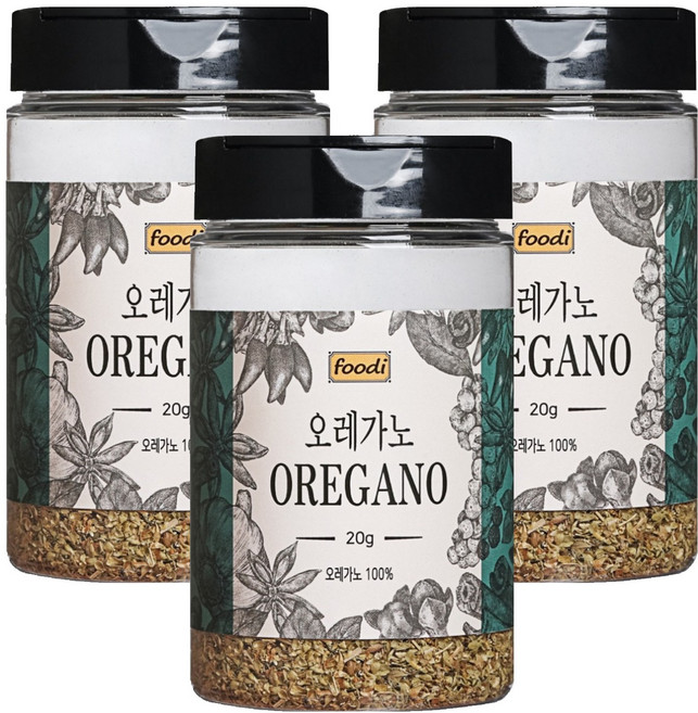 foodi 오레가노, 20g, 3개