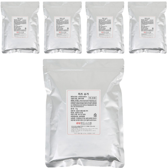 상상시즈닝 치즈슈가, 1kg, 5개