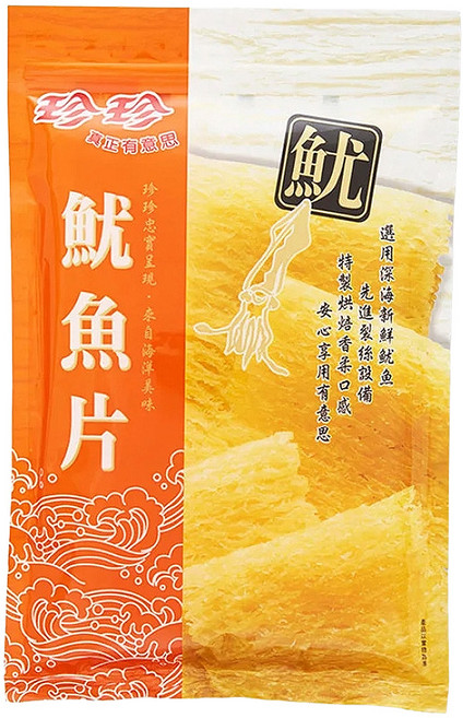 珍珍 魷魚片, 80g, 1包
