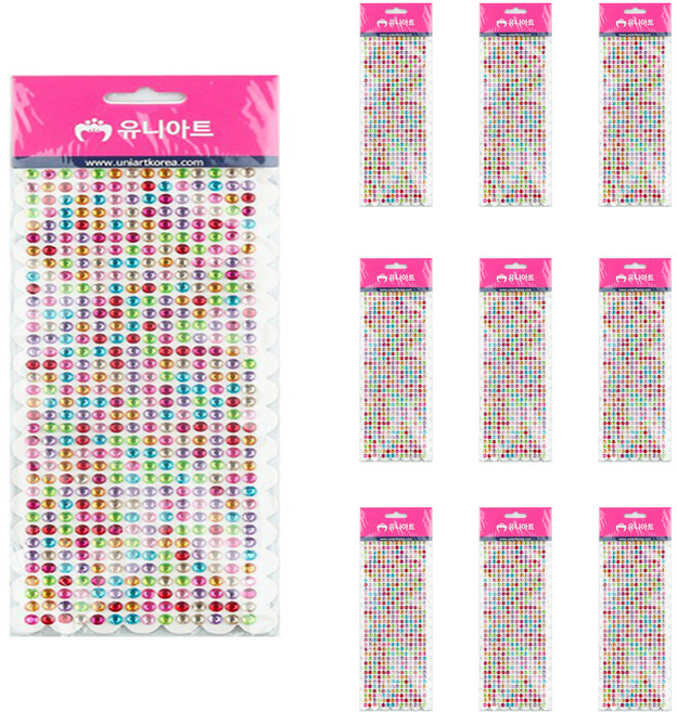 유니아트 비즈스티커, 76번, 10개