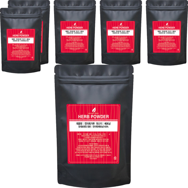 동이약초 연자육가루, 6개, 100g