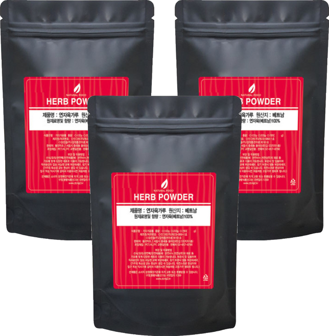 동이약초 연자육가루, 3개, 100g