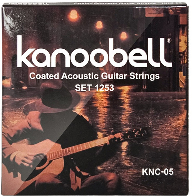 카누벨 코팅 어쿠스틱 스트링 통기타 줄 세트, 1253, 1개