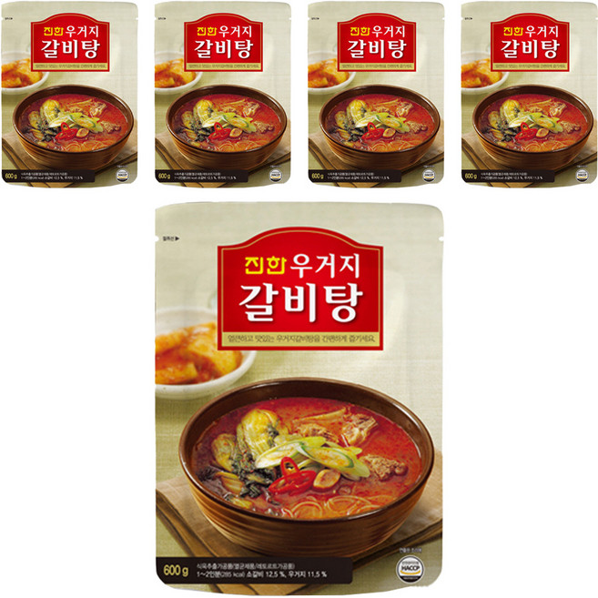 진한 우거지 갈비탕, 600g, 5개